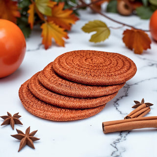 Autumn table decor braided rope coasters gift bundle neutral
Seasonal gift braided rope coasters fall neutral home accessories