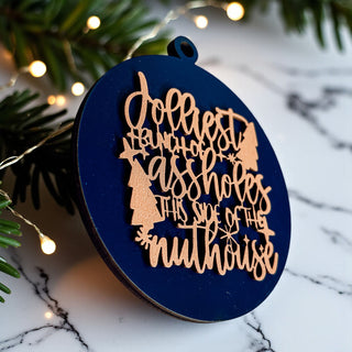 this side of the nuthouse christmas vacation wholesale
Wholesale Ornaments with swear words
Ornaments with words