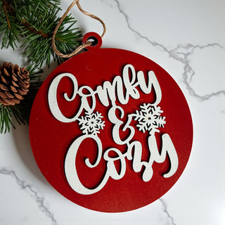 Wholesale Comfy & Cozy Wooden Ornament Decoration with string. 
red christmas tree decor
white and red christmas tree decor
