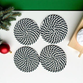 Grandmother holiday gift candy cane coasters Christmas braided
Friend Christmas gift candy cane coasters holiday home decor
Affordable Christmas candy cane coasters holiday gift braided rope
Budget friendly holiday candy cane coasters Christmas accessories