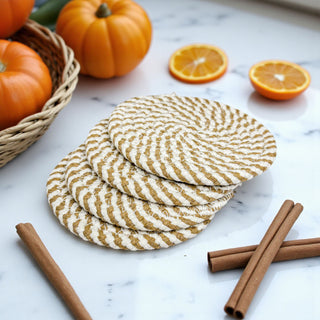 Christmas hostess gift braided rope coasters neutral autumn colors
Fall wedding gift braided rope coasters neutral home decor