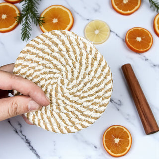 Brown braided rope coasters neutral gift set home accessories
Drink coasters braided rope fall colors gift set home entertaining
Table protection coasters braided rope autumn gift neutral colors