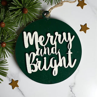 Merry & Bright Sign
green ornament for tree
green ornament for bathroom
green ornament decorations