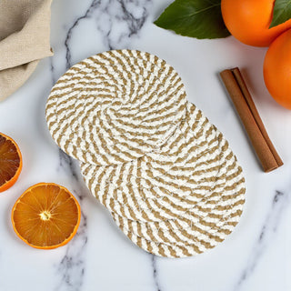 Living room coasters braided rope fall gift set neutral tones
Kitchen coasters braided rope autumn colors home decor gift