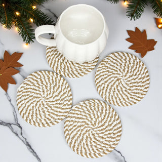 Autumn dinner party braided rope coasters gift set neutral
Seasonal hostess gift braided coasters fall colors home decor