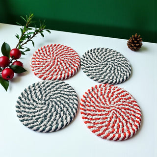 Candy Cane Coasters