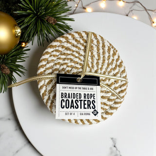 Natural rope braided coasters fall gift set neutral home decor
Jute braided coasters autumn colors gift bundle home accessories