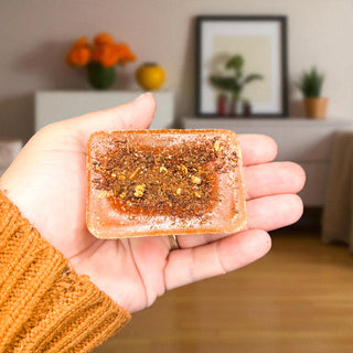 Woman holding an oversized Orange Clove wax melt with warm citrus spice topping surrounded by XL wax melts, dried orange slices and cozy fall decor
Orange Clove XL soy wax melts for fall home fragrance
Orange Clove wax melts with sweet citrus and warm clove spice
Spiced Orange Clove wax melts for electric wax warmer
Orange and clove scented soy wax melts for cozy fall home
Fall citrus spice wax melts with orange and clove fragrance
Orange Clove XL wax melts for autumn home fragrance