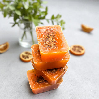 fall citrus spice wax melts for home
orange clove wax melts that smell like a simmer pot
orange clove wax melts for Thanksgiving
old fashioned orange clove Christmas fragrance
non pumpkin fall wax melt scents
cozy farmhouse fall home fragrance
orange spice wax melts for electric warmer
large artisan soy wax melts for home fragrance
warm citrus spice home fragrance for fall and winter
Gia Roma Sweater Weather Orange Clove XL wax melts displayed beside a ceramic wax warmer with dried orange slices and cloves 