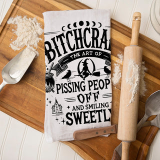 funny witch gift towel for pumpkin carving party
snarky witch dish towel for boo crew get-togethers
witch themed novelty towel for halloween gift exchange