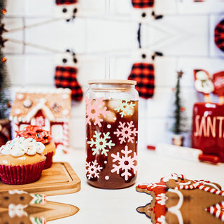 Christmas tree glass cup with straw
christmas glass cup with lid and straw
Christmas snowflake decorations
snowflake for christmas
christmas snowflake decorations
christmas snowflake pink and green