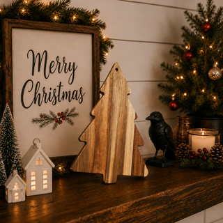 Christmas housewarming gift for a new home
Festive wooden cutting board gift for holiday bakers
Christmas gift for cheese board and grazing table lovers
Holiday entertaining gift with a Christmas tree serving board
Christmas kitchen gift for women who love farmhouse décor
Acacia wood charcuterie board gift for a Christmas party host
Thoughtful Christmas gift for a mother-in-law who loves decorating
Wooden Christmas tree board gift for a wife who loves hosting