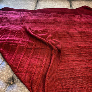 Plant Fiber Blanket Red