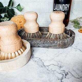 Wooden Cleaning Brushes for Scrubbing Dishes