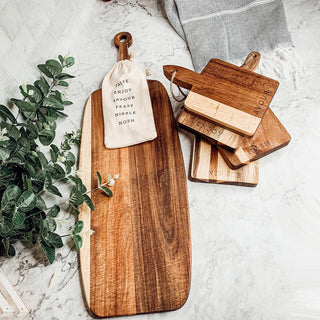 How to make the best cheese board - Natural Wooden Serving Boards and Bamboo Cheese or Food Markers