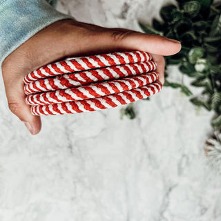 Wholesale Candy Cane Coaster Sets Fabric