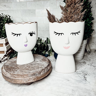 Eyelash Vase Set of 2