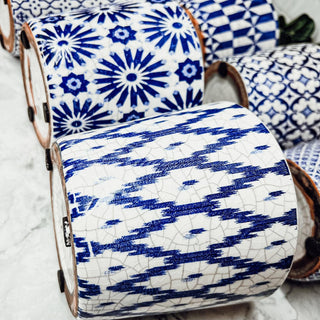 Blue and White Pots for Indoor Use, Terracotta Planters