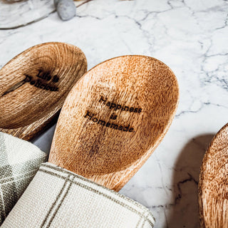 Engraved Wood Spoons Mango Wood