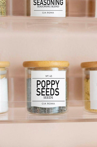 Minimalist Pantry Organization & Spice Labels