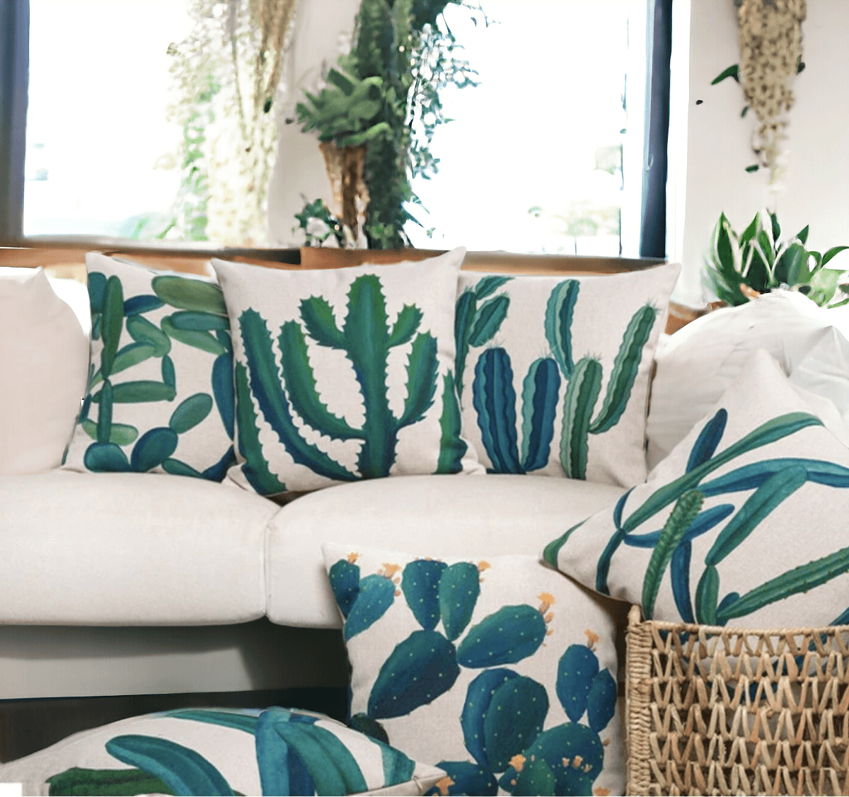 succulent throw pillows Succulent Home Decor