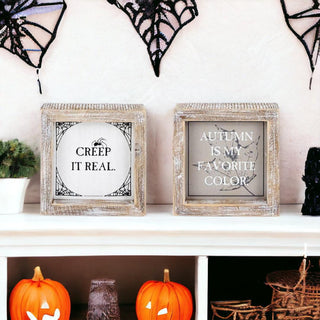 Farmhouse Halloween Decorations Wooden