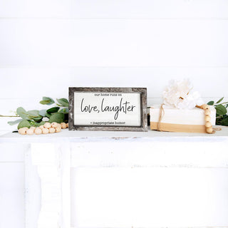 Love Laughter Sign