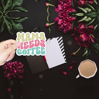 Large coffee quote stickers, wholesale stickers funny