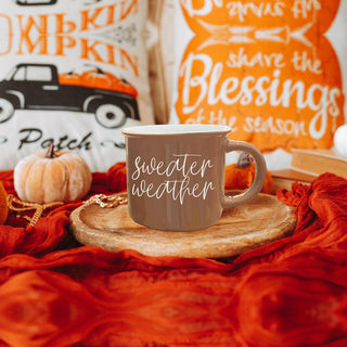 Wholesale Farmhouse Style Fall Mugs Bulk Order
Modern Country Fall Coffee Mug Collection Brown